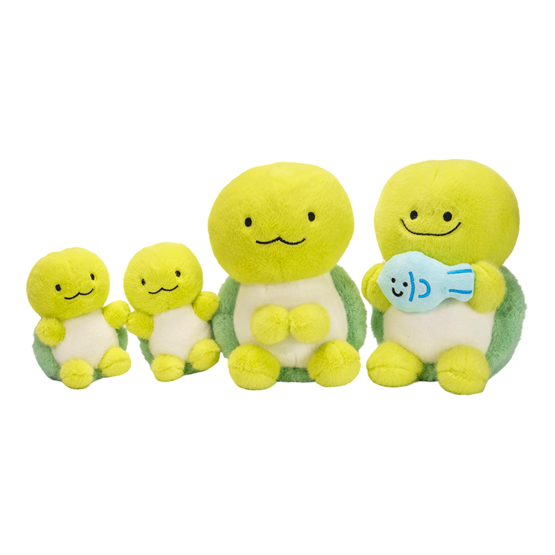 대형, 중형, 소형 거북이 봉제 인형 세트