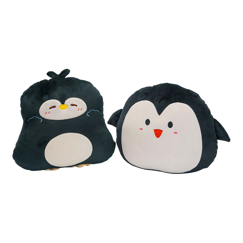 통통한 펭귄 플러시 베개