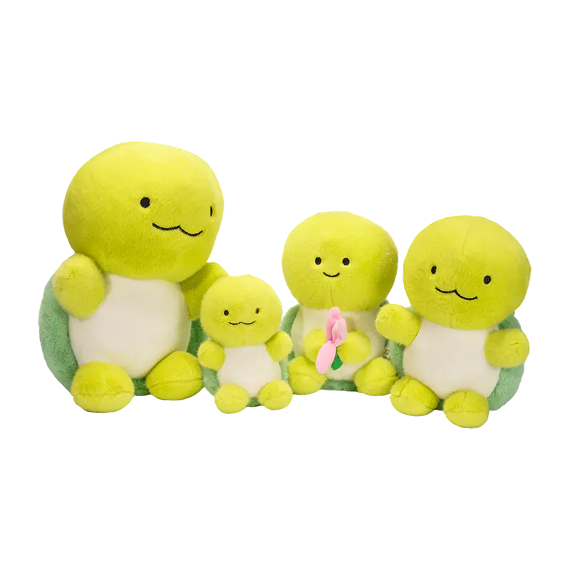 웃는 거북이 봉제 인형 그룹
