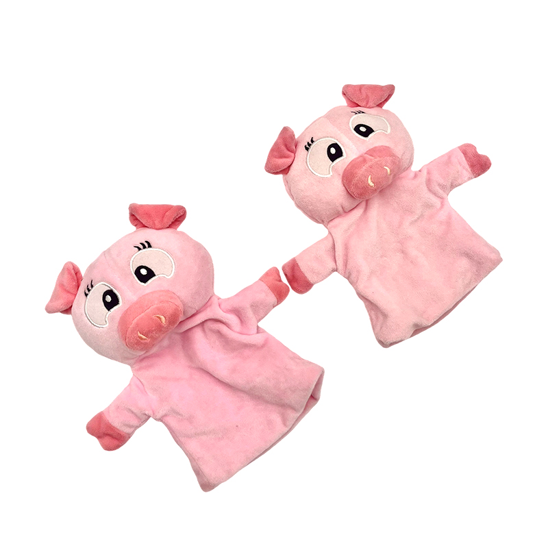 쌍둥이 돼지 플러시 손가락 인형